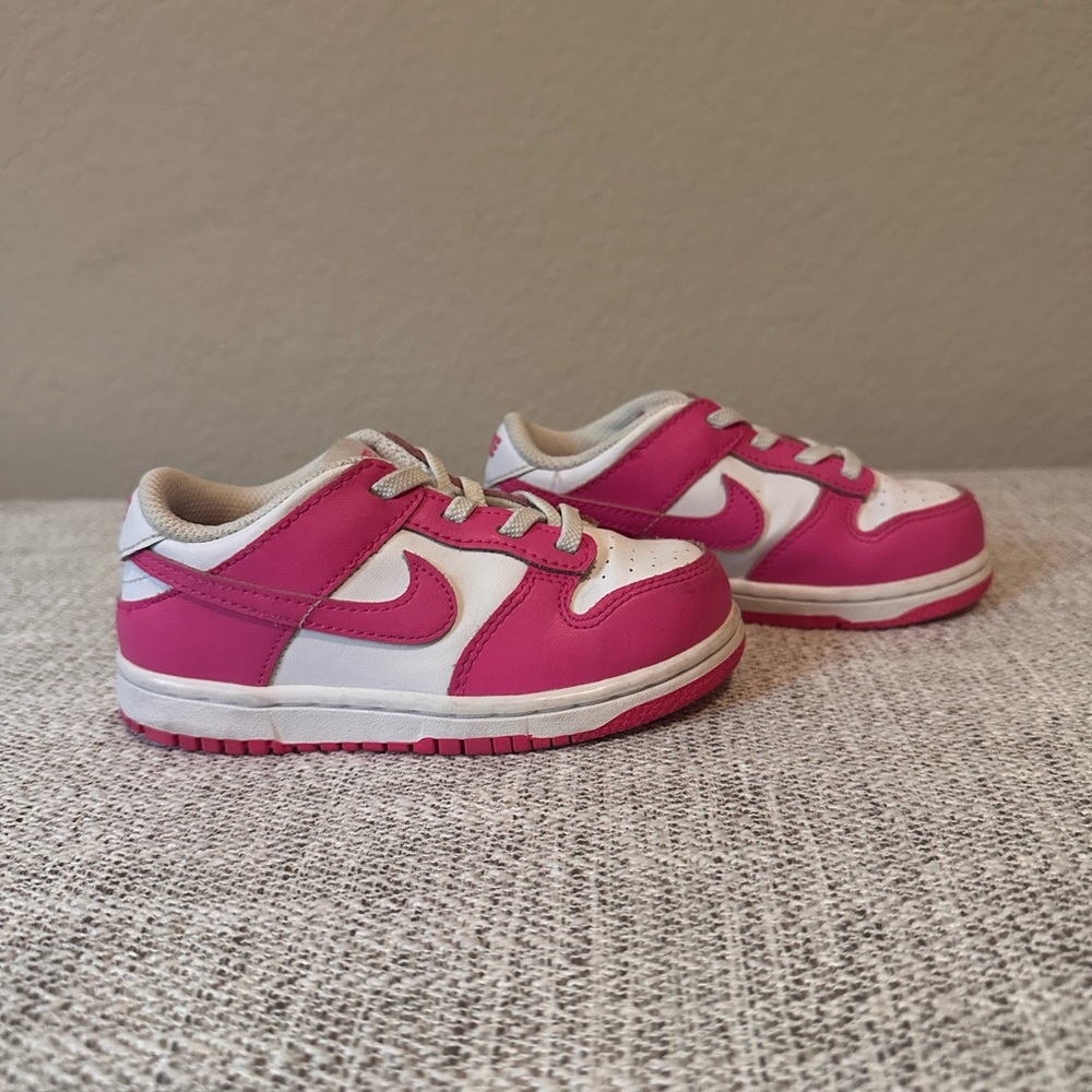 Nike Dunks in Pink and White